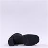 Miss Elastic Hilary Platform Ankle Boot - Black Suede